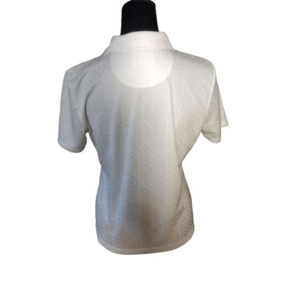 EP Pro Tour Tech Women's White Polyester Golf Polo Athletic T-Shirt Top Size M! - Picture 5 of 14